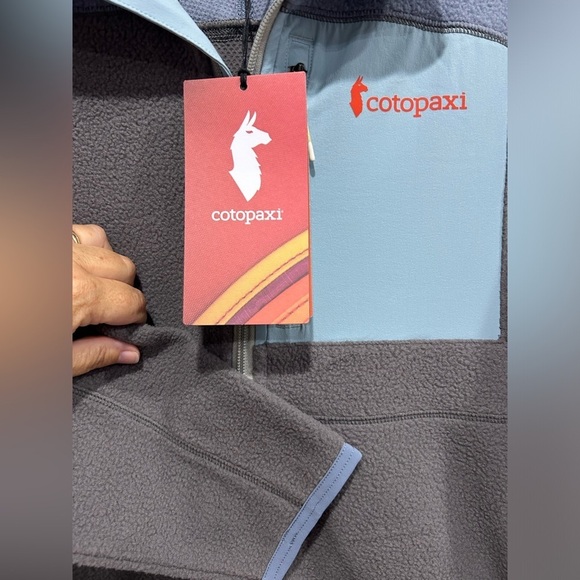 Cotopaxi Women's Large Abrazo Fleece Full-Zip Jacket Purple Grey Tempest NWT - Picture 4 of 8